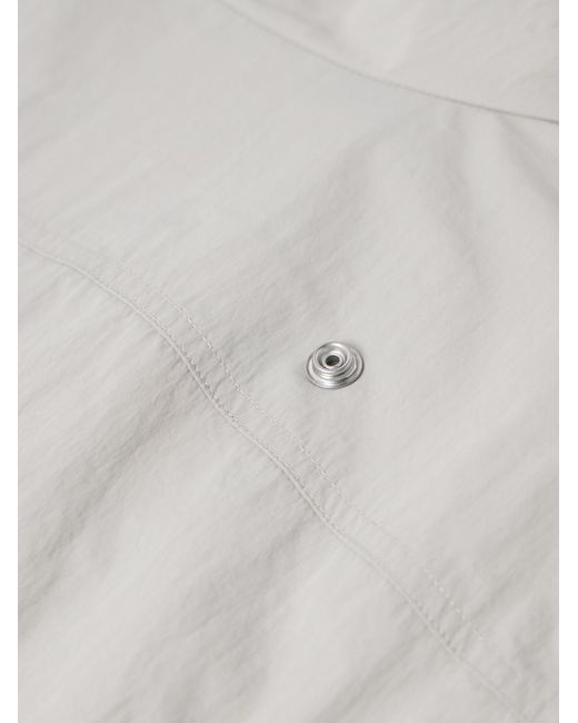 Rick Owens Gray Hollywood Shell Bomber Jacket for men