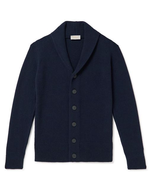 John Smedley Blue Cullen Slim-fit Recycled-cashmere And Merino Wool-blend Cardigan for men