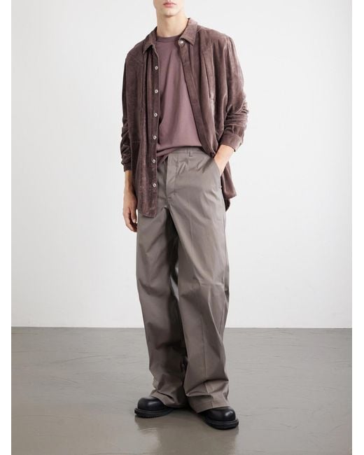 Rick Owens Purple Brad Cotton-Jersey T-Shirt for men