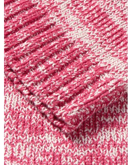 The Elder Statesman Nora zweifarbiger Pullover aus Baumwolle in Pink für Herren