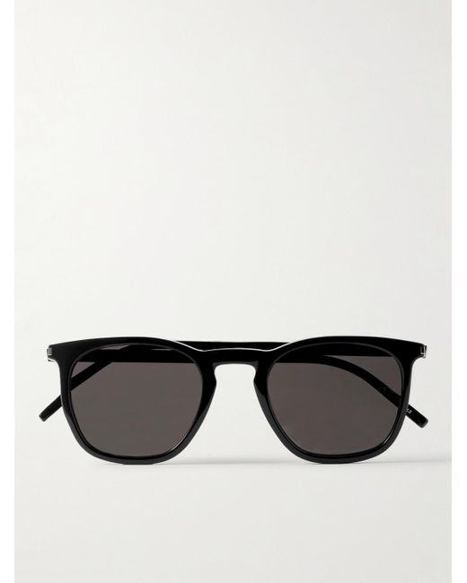 Saint Laurent Black D-Frame Recycled-Acetate Sunglasses for men