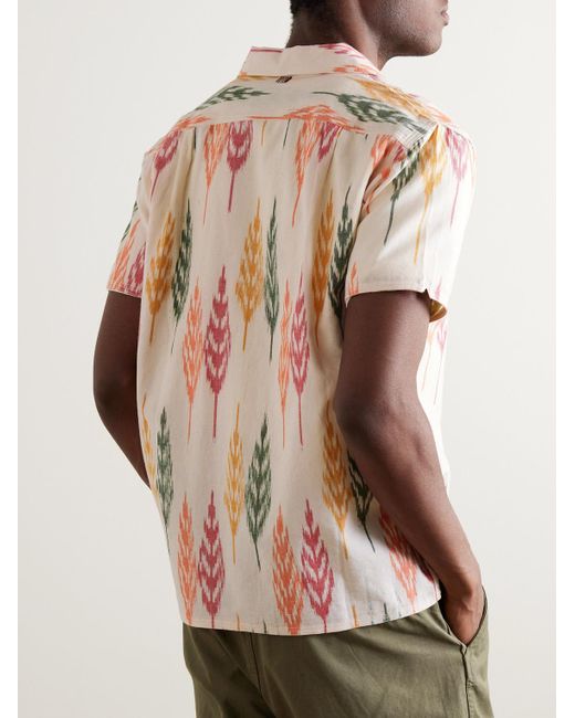 Kardo Pink Chintan Convertible-collar Cotton-jacquard Shirt for men