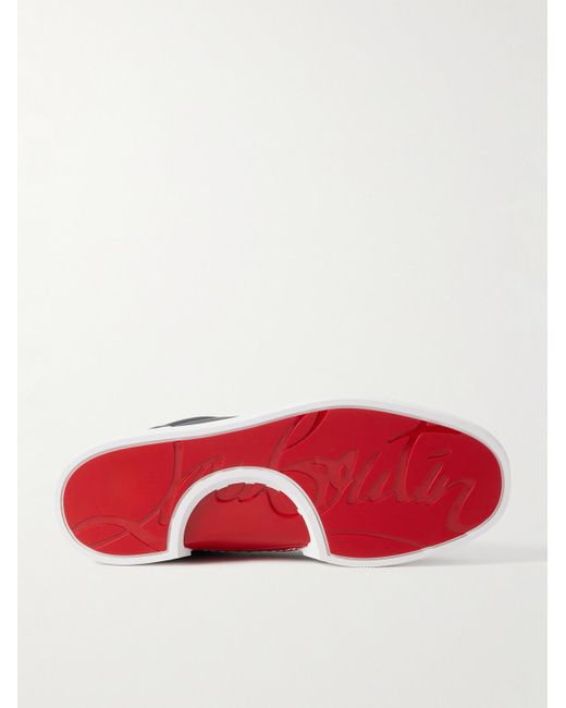 Christian Louboutin Blue Jimmy Leather Sneakers for men