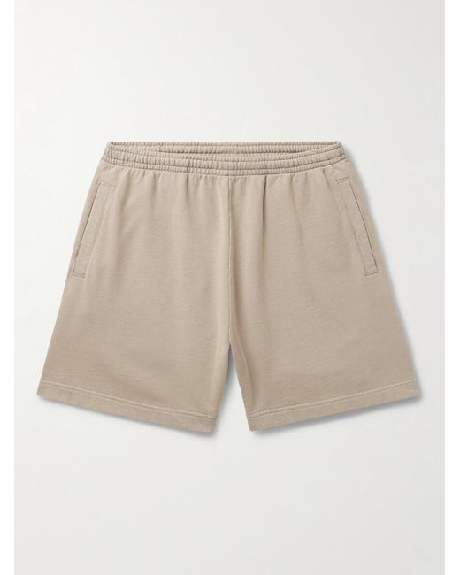 Acne Natural Rego U Straight-leg Cotton-jersey Shorts for men