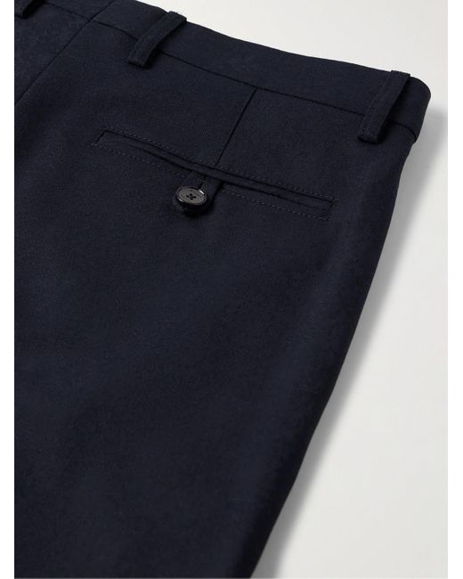 Etro Blue Slim-fit Wool-jacquard Suit Trousers for men