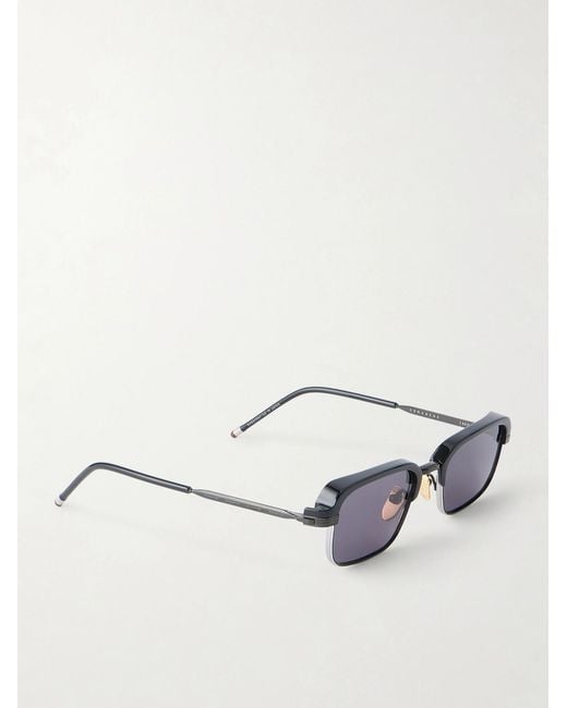 Jacques Marie Mage Black Comanche Square-Frame Titanium And Acetate Sunglasses for men