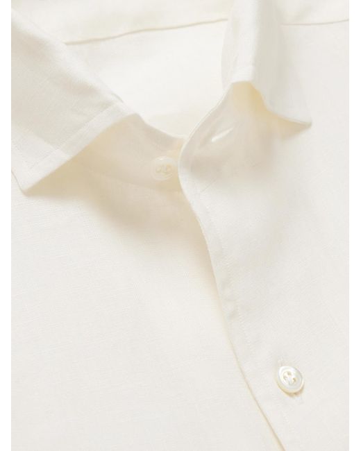 De Petrillo Natural Linen Shirt for men