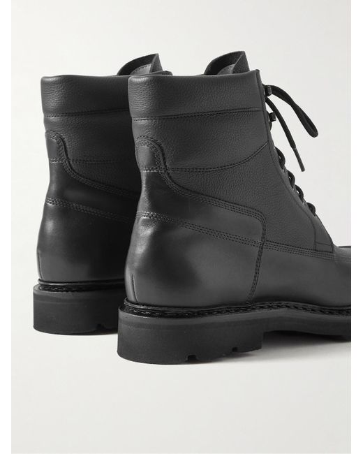 John Lobb Black Weekend Panelled Leather Boots for men