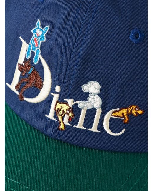 Dime Blue Logo-embroidered Cotton-twill Baseball Cap for men