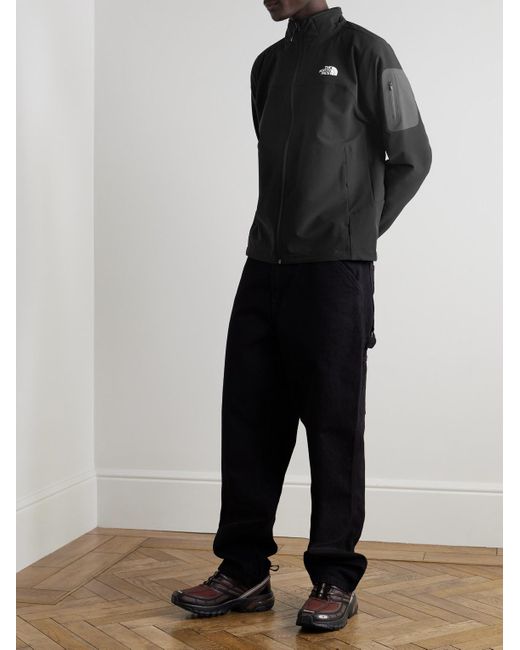 The North Face Black Tek Approach Windwall Recycled Stretch-Ripstop Jacket for men