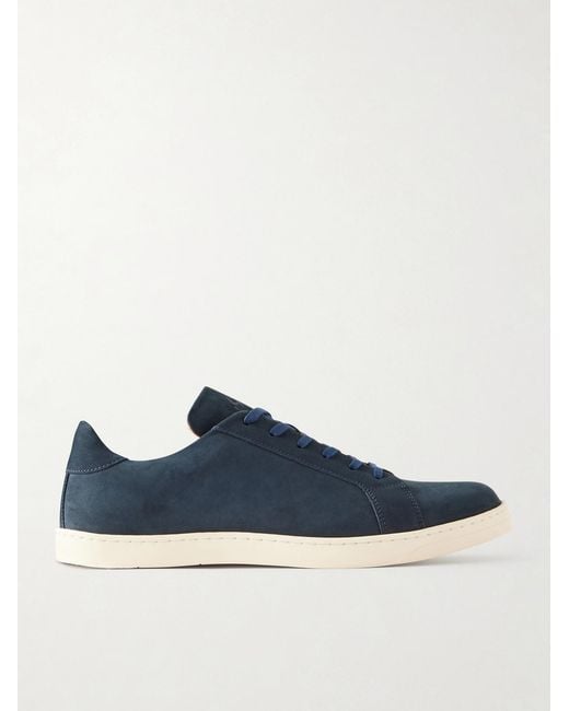 George Cleverley Blue Jack Iii Nubuck Sneakers for men