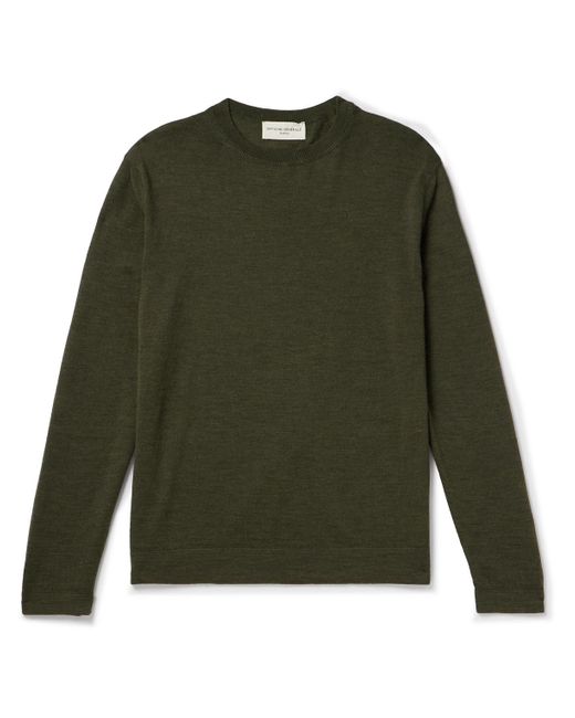 Officine Generale Green Nemo Wool Sweater for men