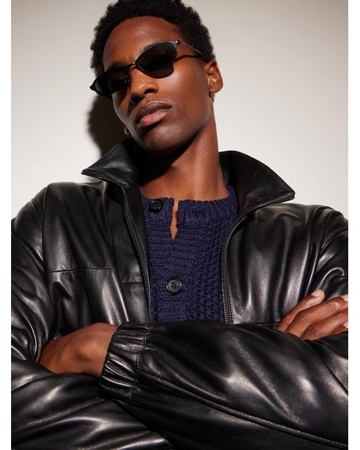 Saint Laurent Black Sl 934 Mia Square-frame Metal Sunglasses for men