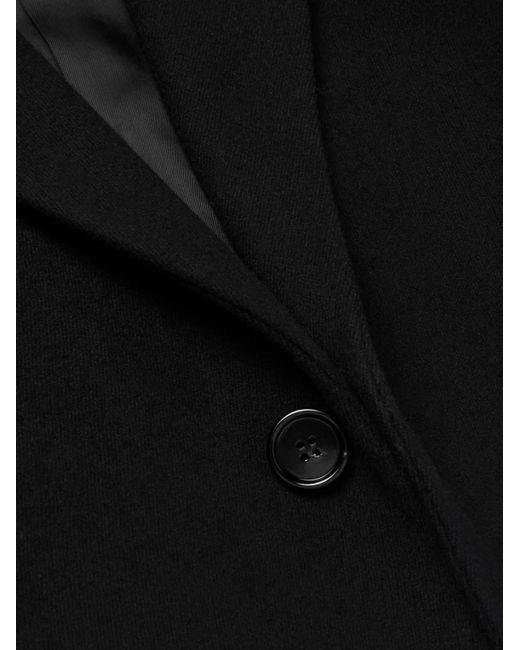 Burberry Black Wool-Twill Coat for men