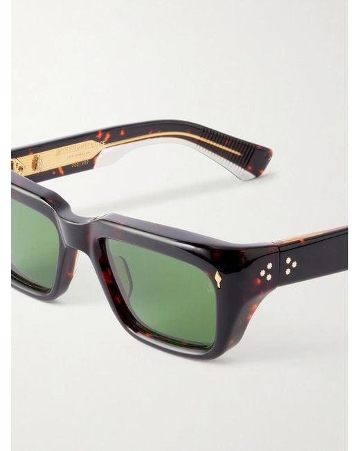 Jacques Marie Mage Green Walker Squared-frame Acetate Sunglasses for men