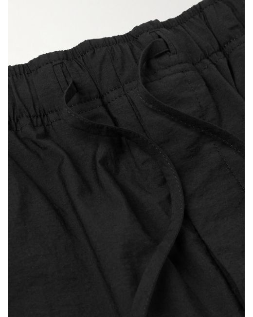 Loewe Black Paula's Ibiza Wide-leg Cotton-blend Poplin Shorts for men