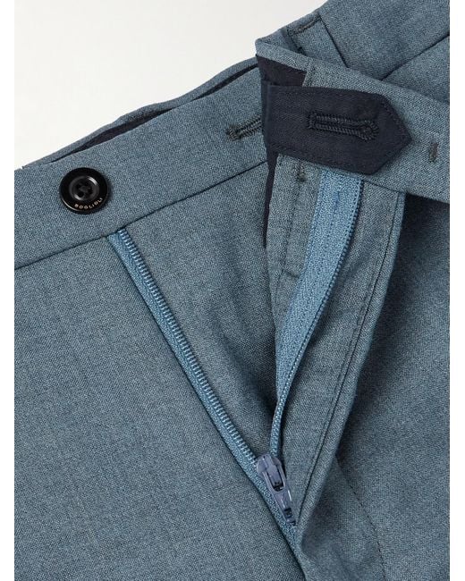 Boglioli Gerade geschnittene Anzughose aus Wolle in Blue für Herren