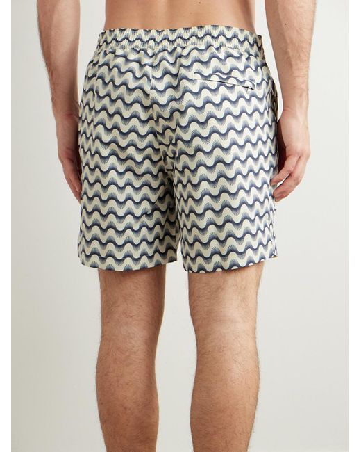 Shorts Da Mare Medi A Gamba Dritta di Frescobol Carioca in White da Uomo