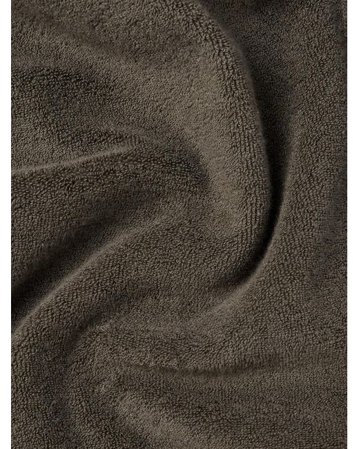 Tom Ford Towelling Kapuzenjacke aus Baumwollfrottee mit Reißverschluss in Gray für Herren