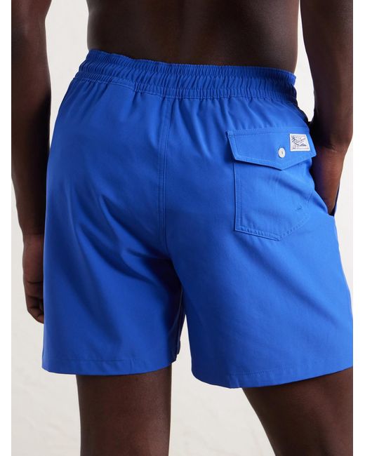Polo Ralph Lauren Blue Traveler Straight-leg Mid-length Recycled Swim Shorts for men