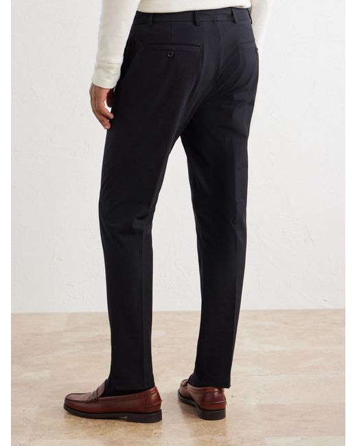 James Perse Blue Slim-Fit Stretch Cotton-Blend Trousers for men