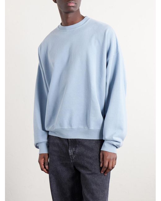 Remi Relief Blue Cotton-jersey Sweatshirt for men