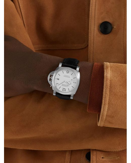 Panerai Black Luminor Marina Quaranta Automatic Stainless Steel Watch, Ref. Pam01271 for men