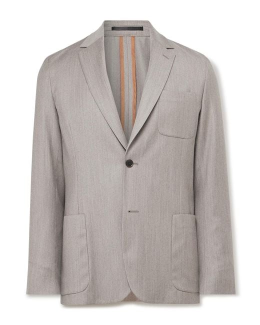 Paul Smith Gray Wool Suit Jacket for men