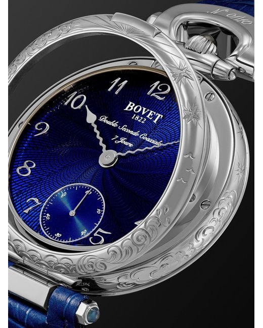 Bovet Black Monsieur Hand-Wound 18-Karat Watch, Ref. Ai43018-G46 for men