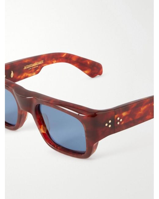 Jacques Marie Mage Brown Donat Square-frame Acetate Sunglasses for men