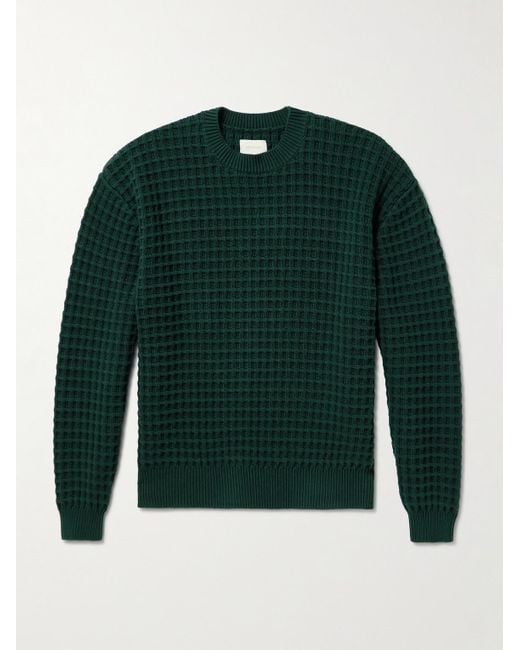 Aimé Leon Dore Pullover aus Baumwolle in Waffelstrick in Green für Herren
