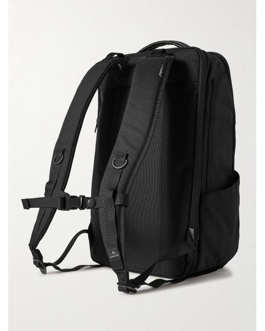 Master Piece Black Rise Ver.2 Leather-Trimmed Mastertex-09 Backpack for men