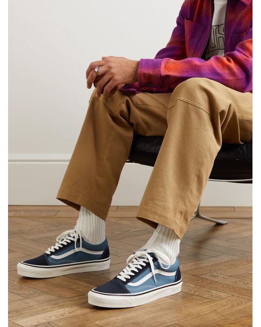 Sneakers in tela e camoscio con finiture in pelle Old Skool 36 DX da Uomo  di Vans in Blu | Lyst