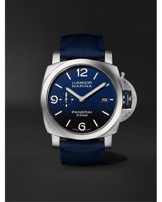 Panerai Blue Luminor Marina Automatic 44Mm Esteel And Recycled Pet Watch, Ref. No. Pam01157 for men