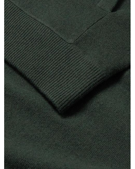 Mr P. Green Wool And Cashmere-Blend Zip-Up Hoodie for men