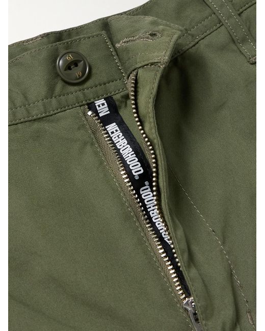 Neighborhood Green Tapered Cotton And Nylon-blend Cargo Trousers for men