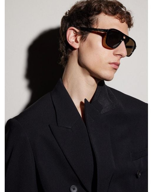Saint Laurent Multicolor Aviator-Style Acetate Sunglasses for men
