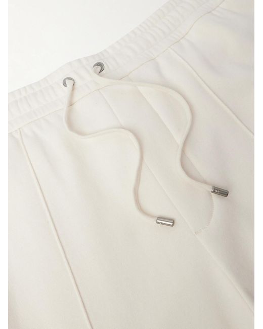 Ralph Lauren White Straight-leg Cotton And Cashmere-blend Sweatpants for men