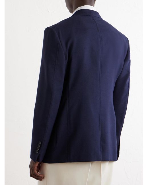 Tom Ford Blue Atticus Wool-Blend Blazer for men