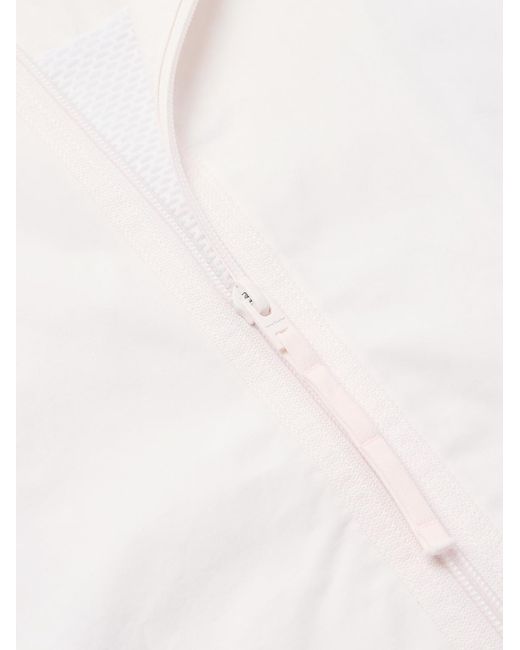 Acne White Olandios Logo-Embroidered Cotton And Nylon-Blend Bomber Jacket for men