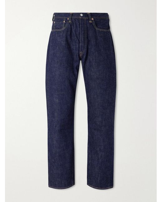 Fullcount Blue 0105W Straight-Leg Selvedge Jeans for men