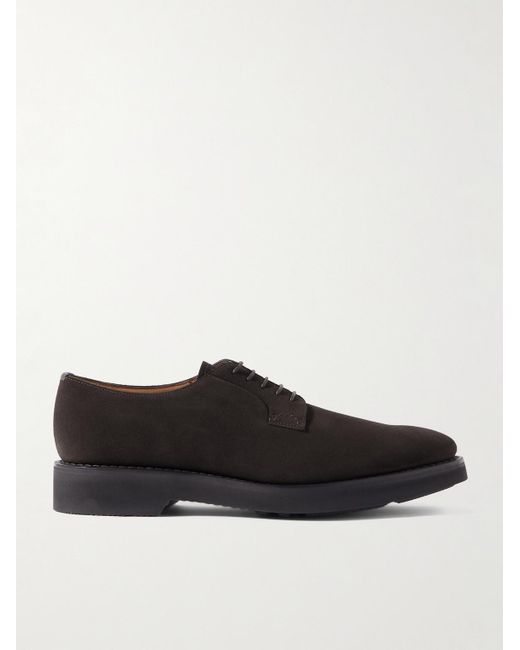 Church's Black Stratton I Suede Derby Shoes for men