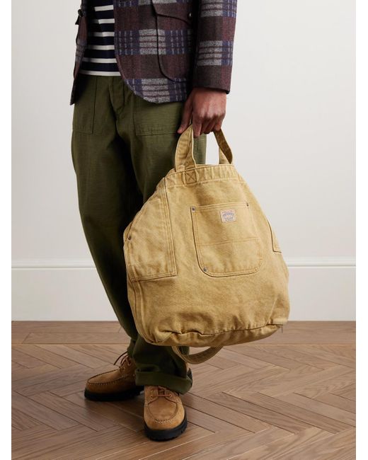 Polo Ralph Lauren Natural Logo-Appliquéd Canvas Tote Bag for men