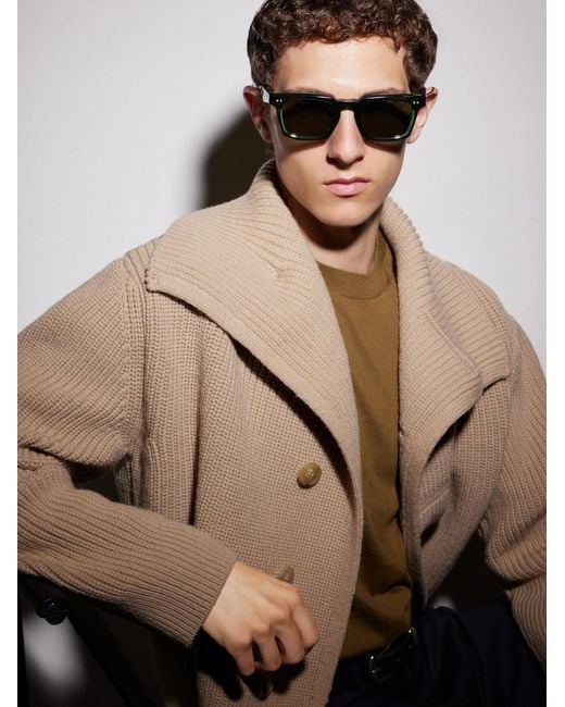 Dita Eyewear Green Monolix Square-Frame Acetate Sunglasses for men