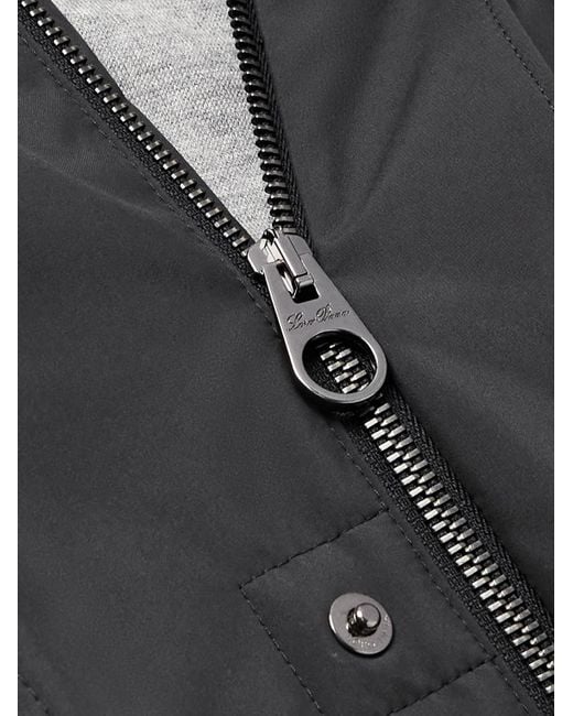 Loro Piana Black Traveller Shell Jacket for men