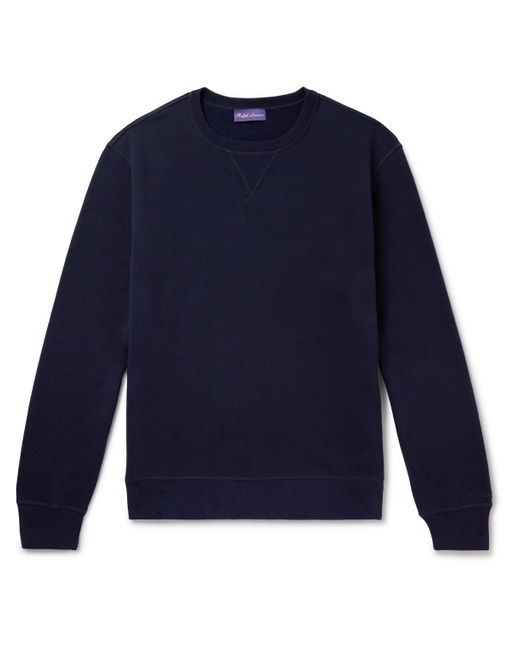 Ralph Lauren Purple Label Blue Cotton-blend Jersey Sweatshirt for men