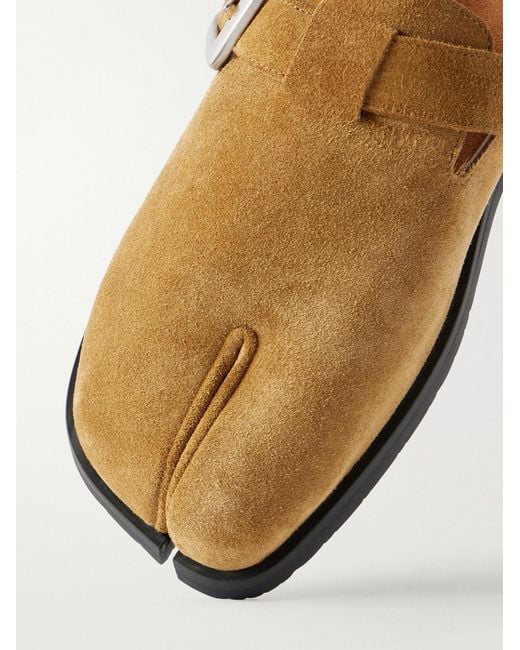 Maison Margiela Brown Tabi Daily Split-Toe Suede Sandals for men