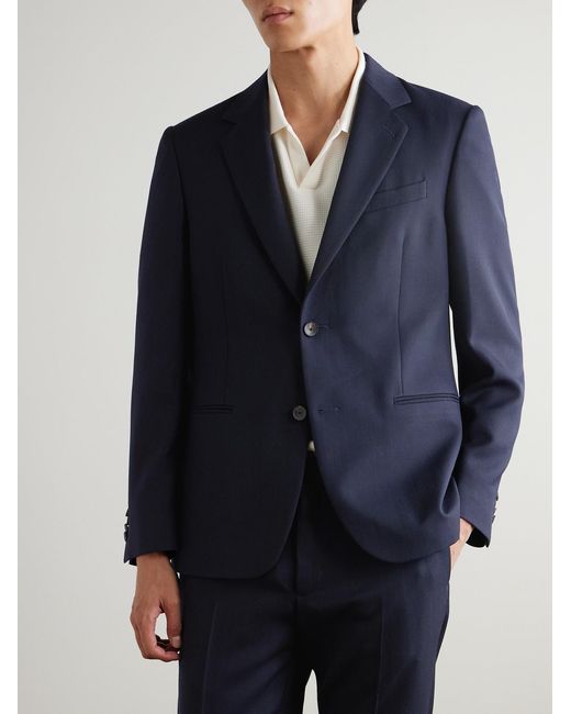 Mr P. Blue Twill Suit Jacket for men