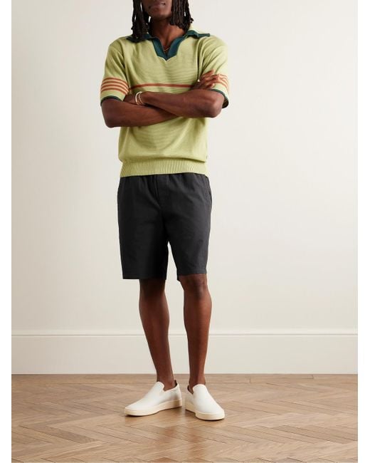 Folk Black Assembly Straight-leg Cotton-blend Ripstop Shorts for men