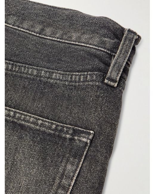 Fear Of God Gray Straight-Leg Logo-Appliquéd Jeans for men